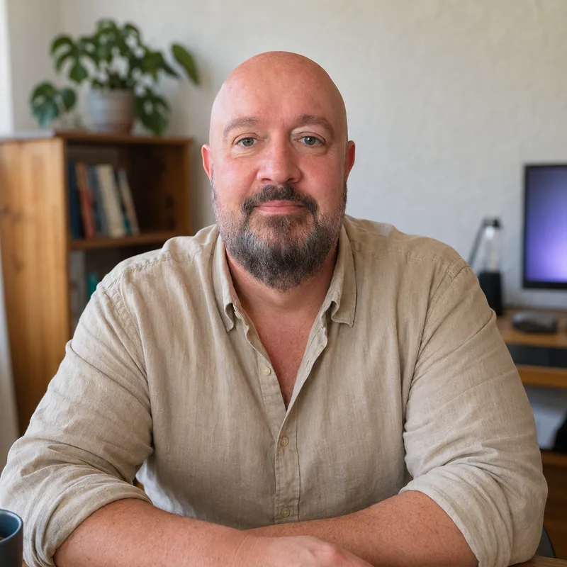 Eric Dieperink in zijn werkkamer